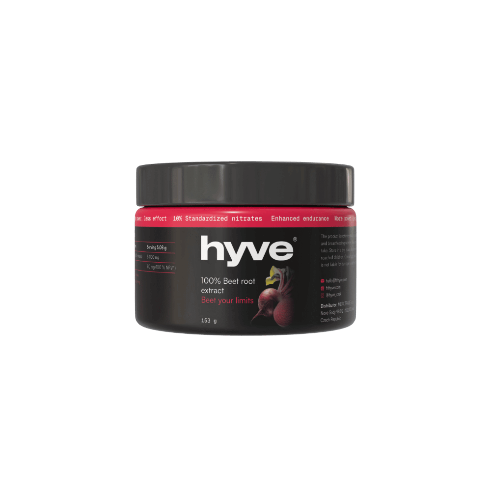 hyve 100% extrakt z červené řepy se standardizovaným obsahem nitrátů 10 %