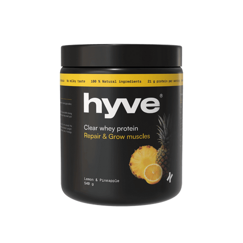 hyve Clear whey protein – čirý syrovátkový izolát s příchutí citronu a ananasu