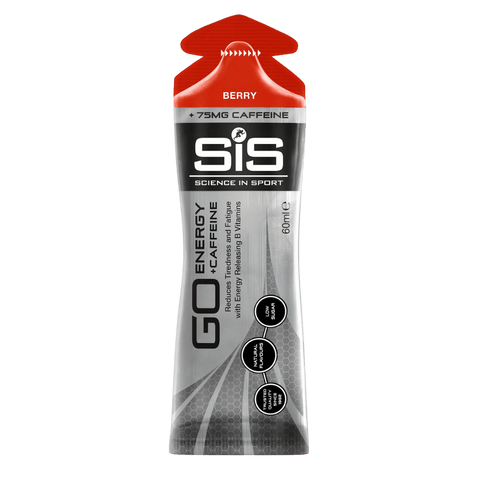 Energetický gel SiS s kofeinem s příchutí lesní plody
